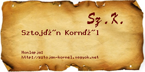 Sztoján Kornél névjegykártya